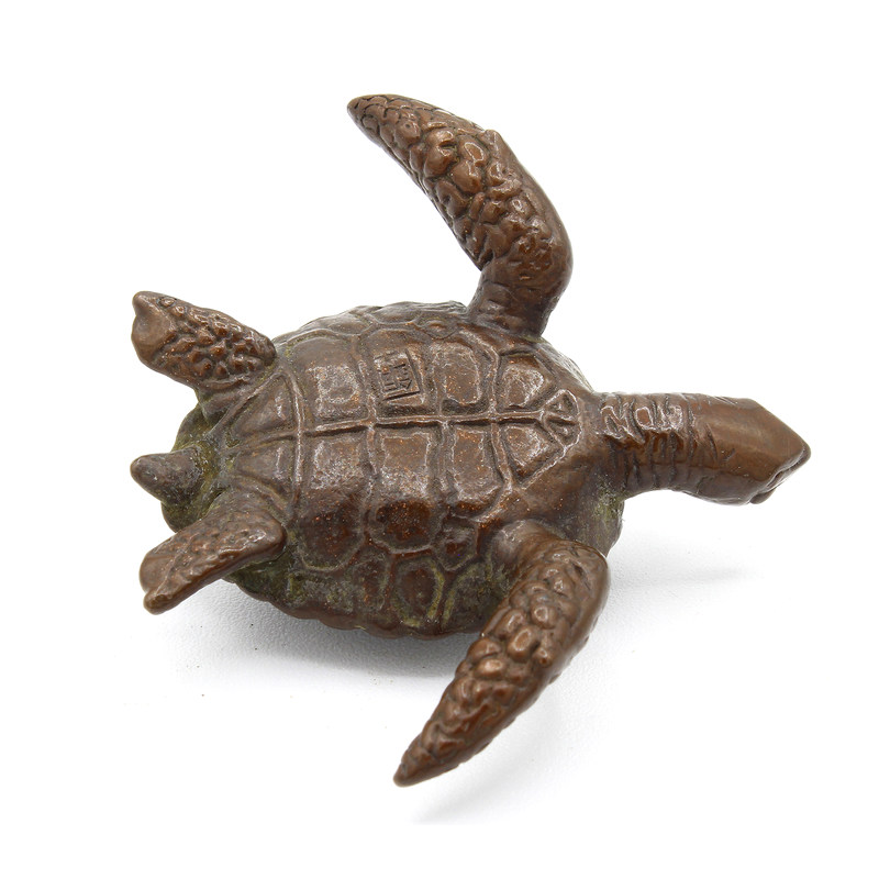 Japanese copper-bronze tenpai 75 turtle