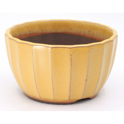 bonsai pot yokn026a round yellow yokkaichi aereal view