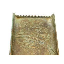 Japanese bronze pen tray BAN6 Masashi Natorigawa view 3