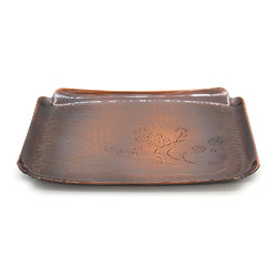 Set 5 copper Japanese food trays JC13 view 4