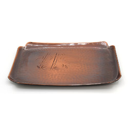 Set 5 copper Japanese food trays JC13 view 5