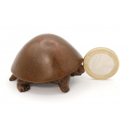 Japanese copper-bronze tenpai 108 turtle view 2