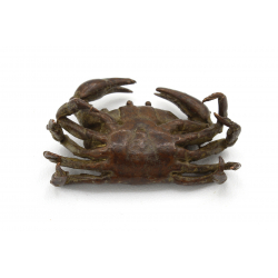 Japanese copper-bronze tenpai 119 crab view 3