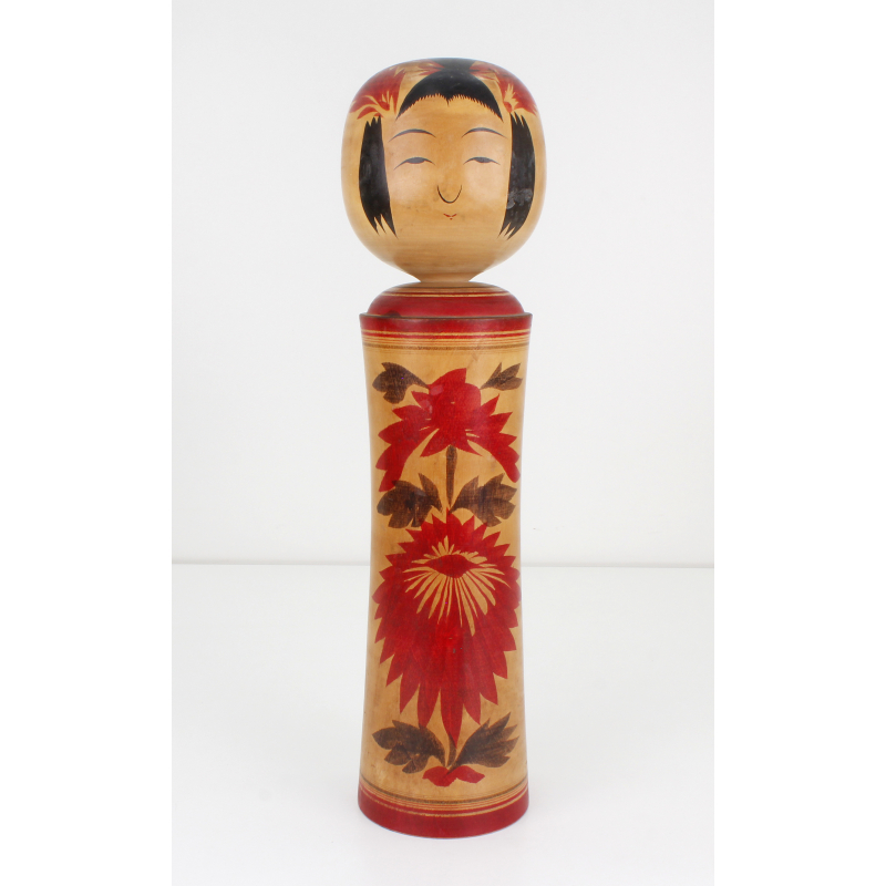 Muñeca japonesa antigua kokeshi XXL 66