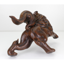 Figura japonesa bronce FIG32 león de Fu -Komainu- XXL vista 4