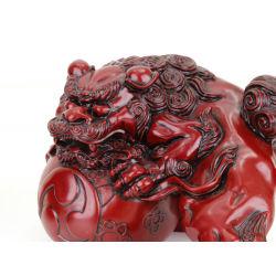 Pair of Japanese Foo lions figures -Komainu- FIG36 view 3