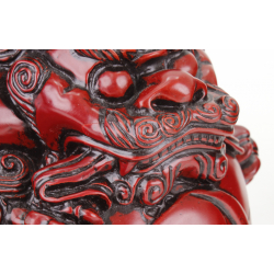 Pair of Japanese Foo lions figures -Komainu- FIG36 view 4