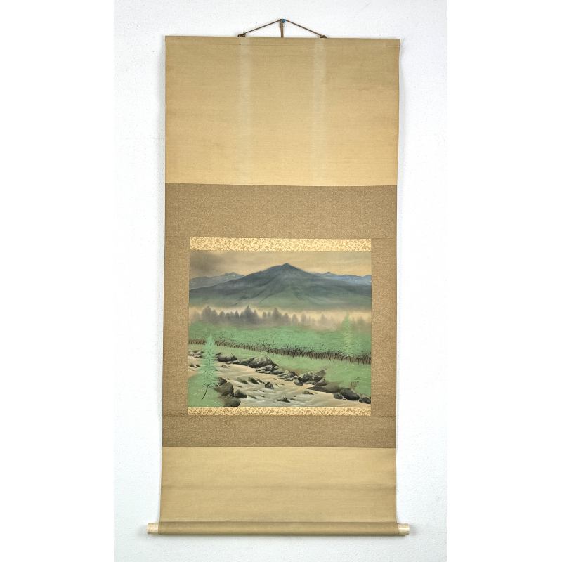 Kakemono old Japanese painting 98 landscape