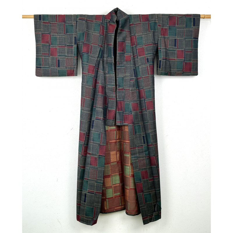 Kimono-yukata antiguo japonés 28