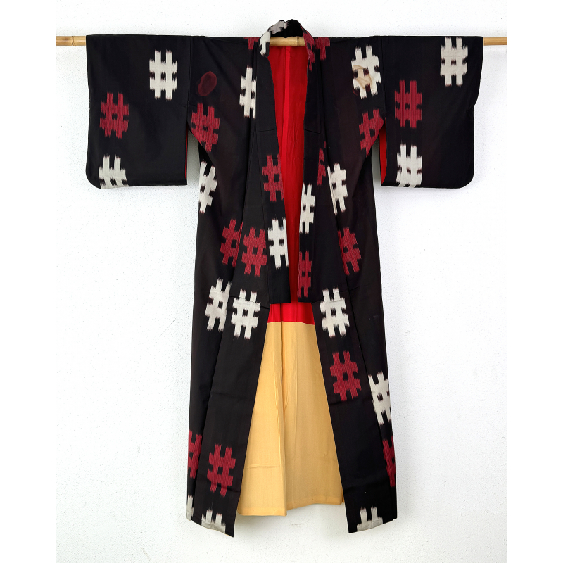 Kimono-yukata antiguo japonés 43