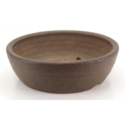 Bonsai pot JTA8443 RAKU view 2