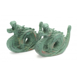 Pareja dragones bronce FIG45