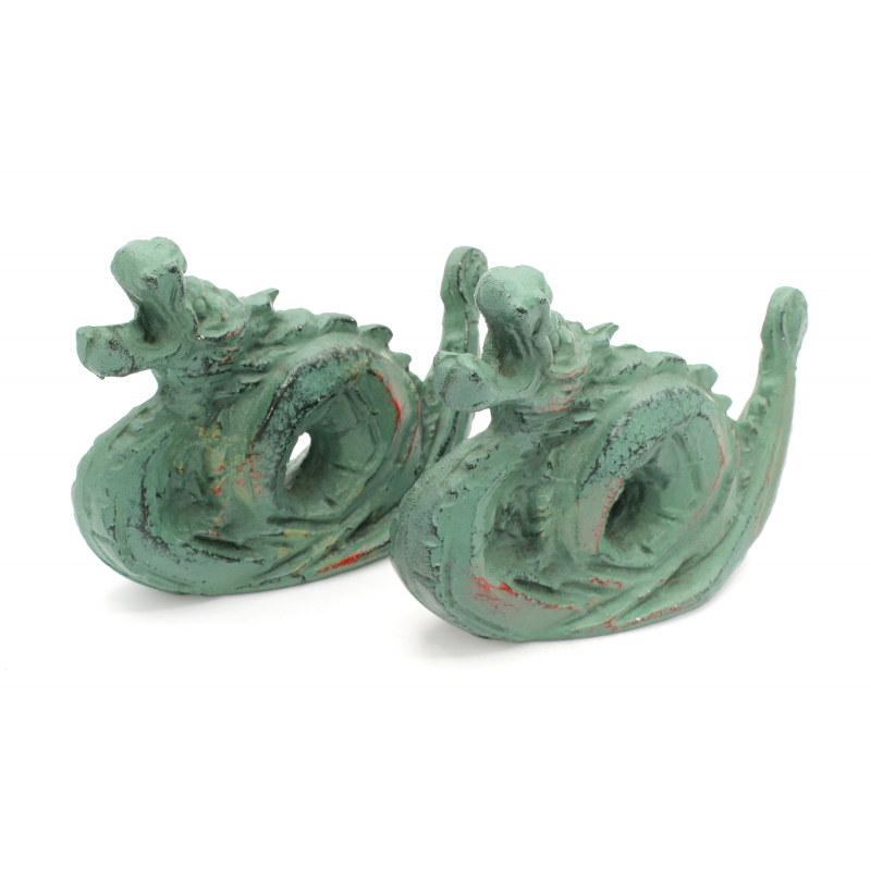 Pareja dragones bronce FIG45