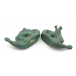 Pareja dragones bronce FIG45 vista 3