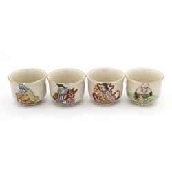 Set of 7 vintage sake cups seven fortune gods VS-6 view 2