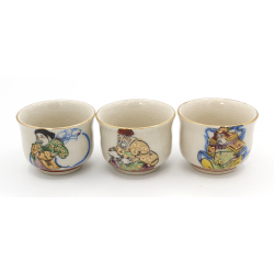 Set of 7 vintage sake cups seven fortune gods VS-6 view 3