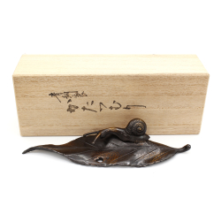 Copper incense burner-tenpai by Omine FIG50 snail