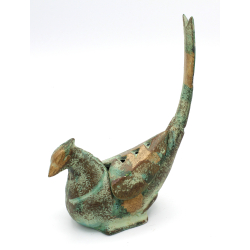 Japanese bronce censer INC27 pheasant view 2